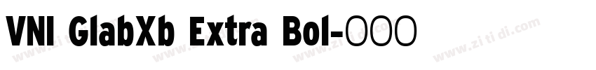 VNI GlabXb Extra Bol字体转换